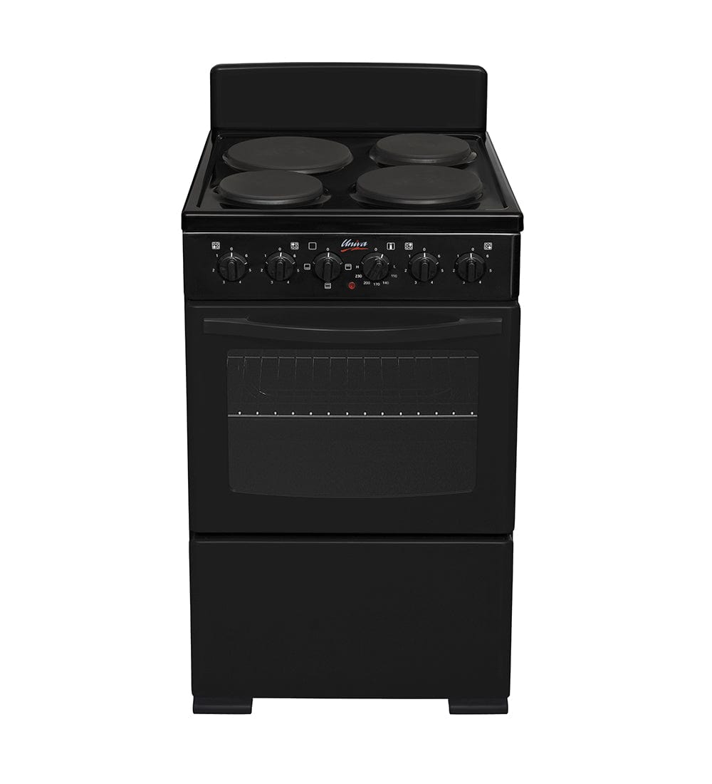 Univa 4-Plate 50cm Black Electric Stove U405B