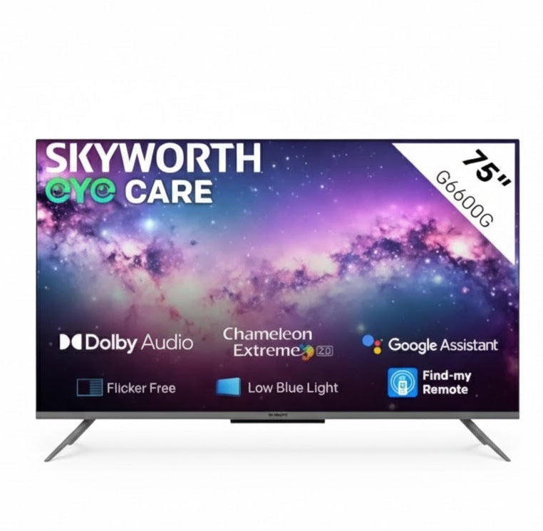 Skyworth 75" UHD Google TV 75G6600H