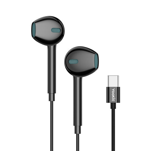 Yookie YTL-09 Wired Earphones Type-C – Black